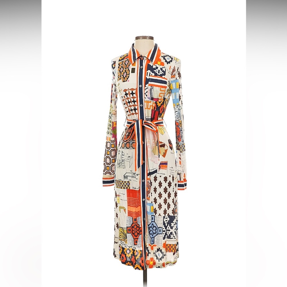 BNWT!! Tory Burch Laurence Printed Shirtdress